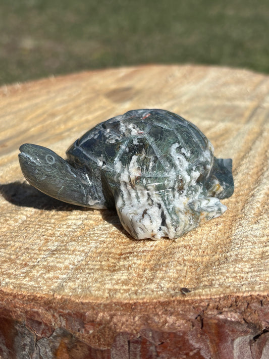 Moss Agate Turtle